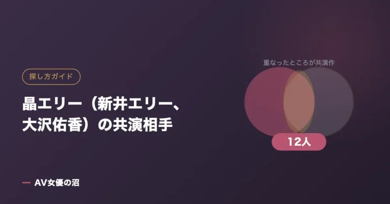 晶エリー（新井エリー、大沢佑香）の共演相手（図版）