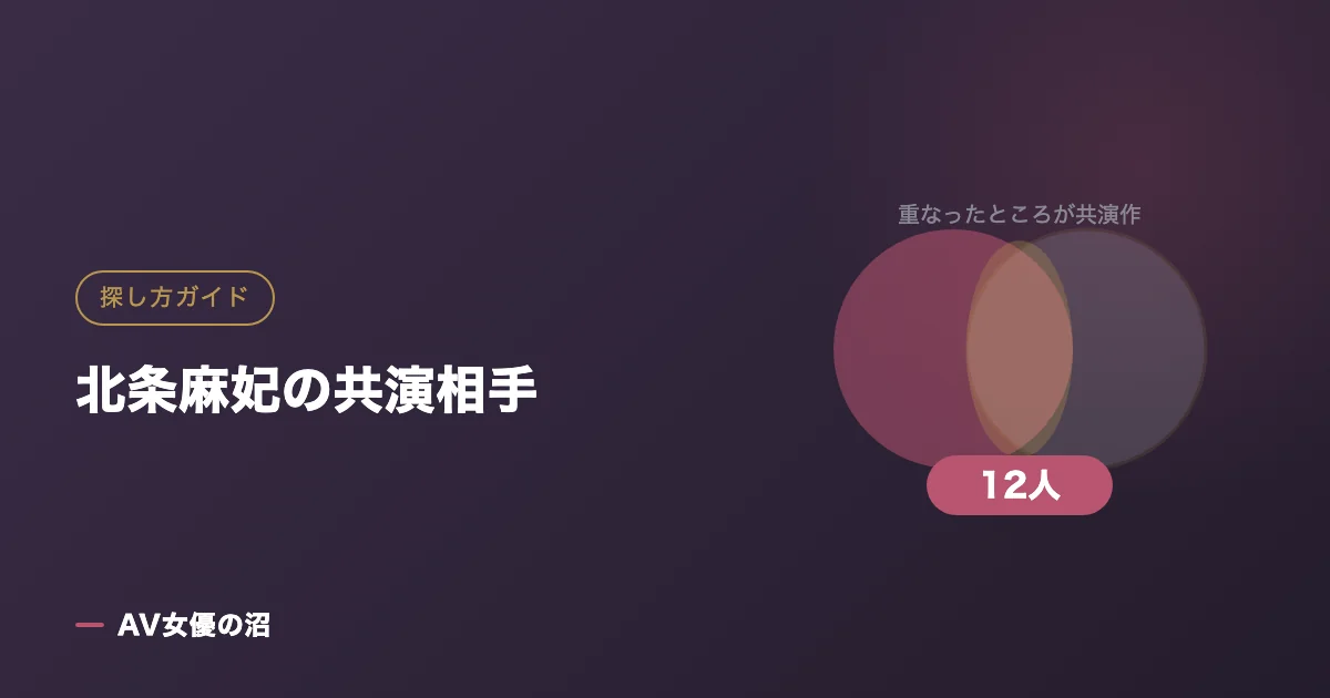 北条麻妃の共演相手（図版）