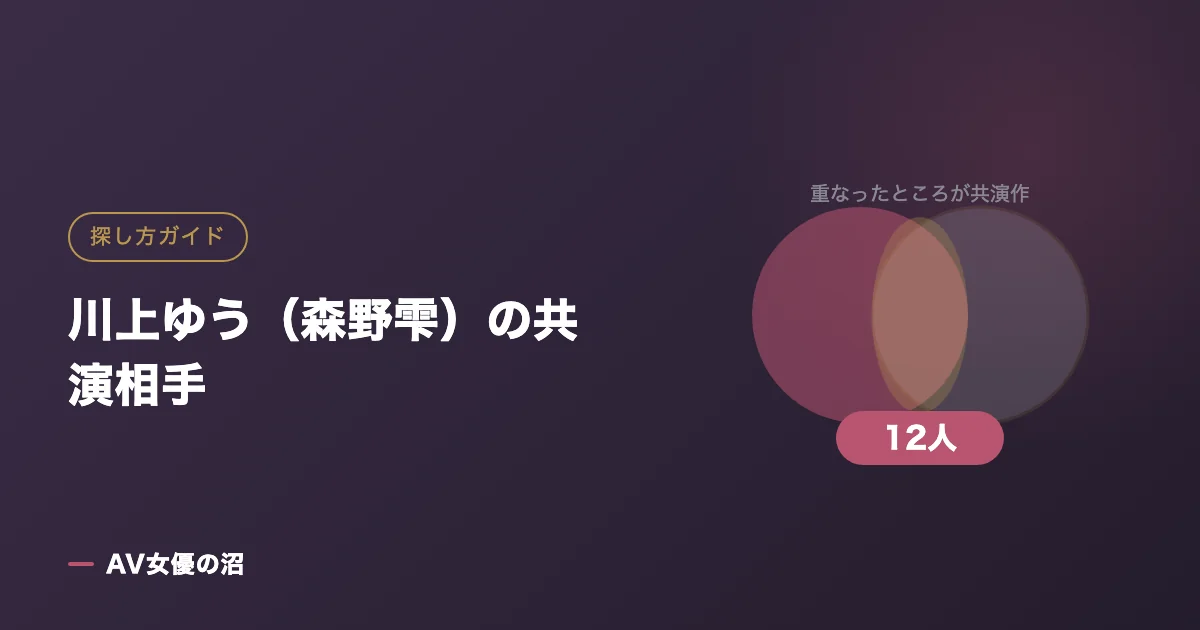 川上ゆう（森野雫）の共演相手（図版）