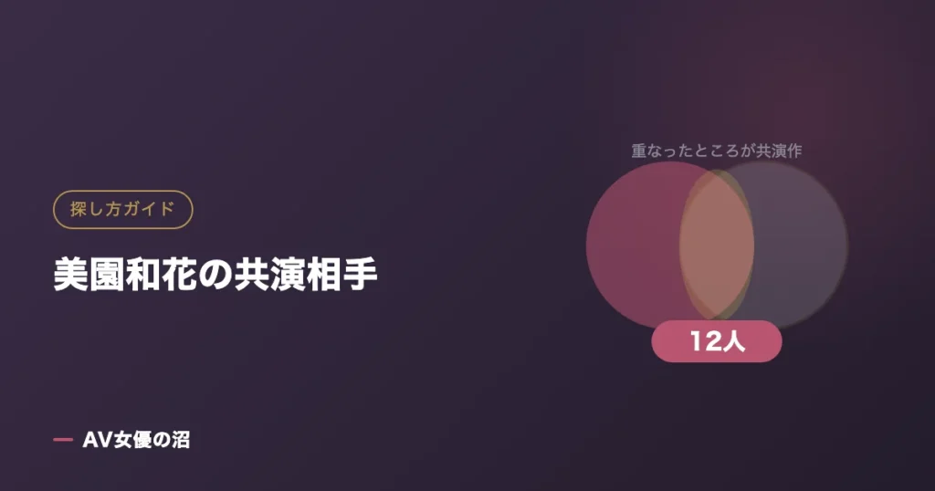 美園和花の共演相手（図版）
