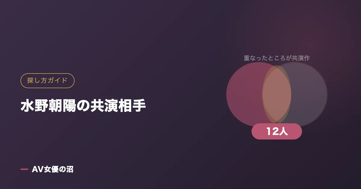 水野朝陽の共演相手（図版）